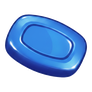 Modrý oválek