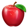 Červené jablko